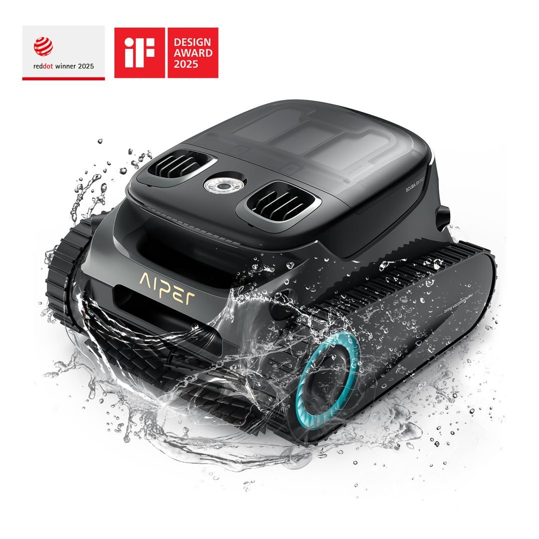 Aiper Scuba S1 Pro cleaning floor, walls and waterline