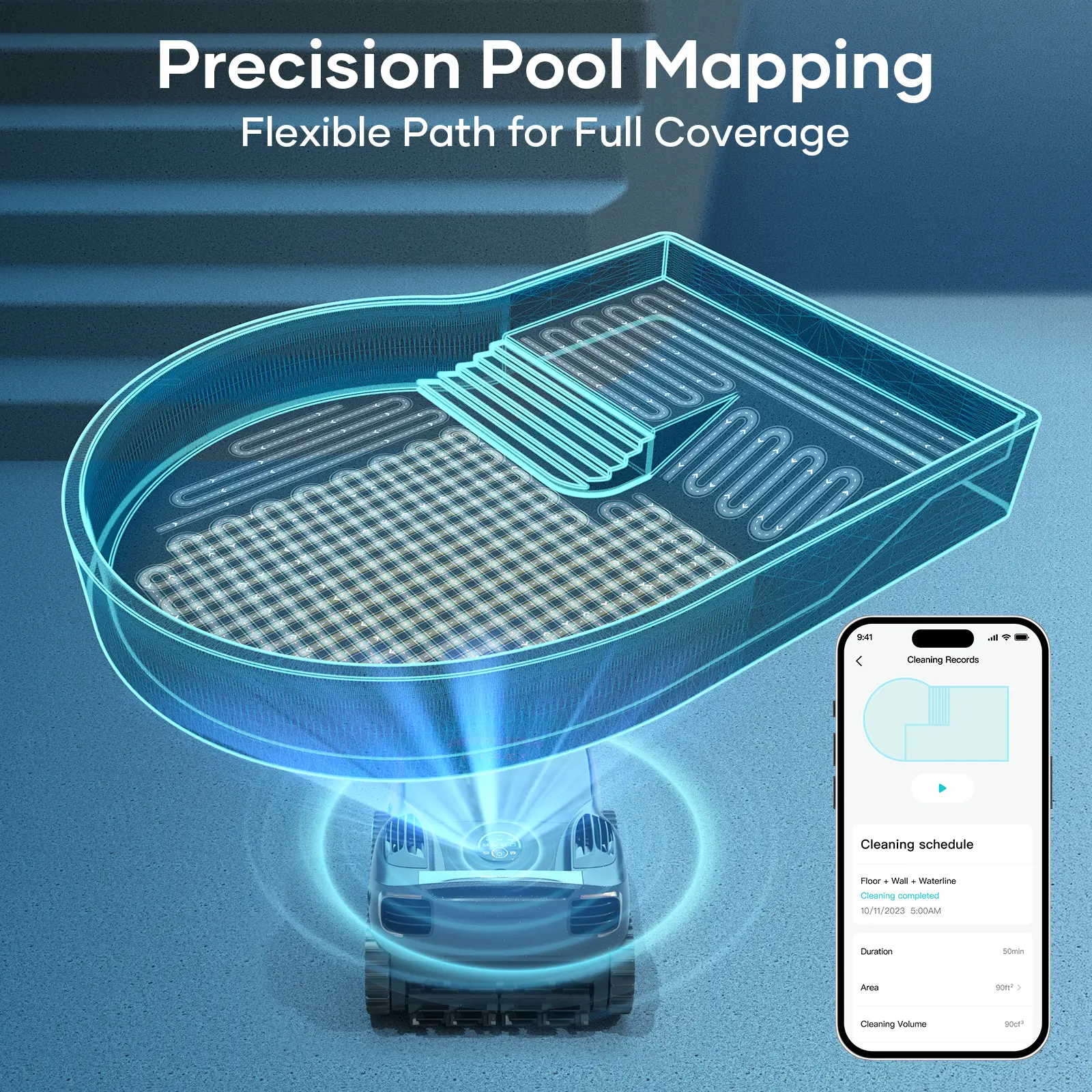 Aiper Scuba X1 Pro Max smart pool mapping