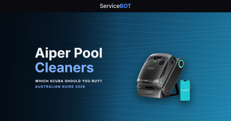 Aiper Scuba X1 cordless robotic pool cleaner, ServiceBot guide to the Aiper pool cleaner range in Australia