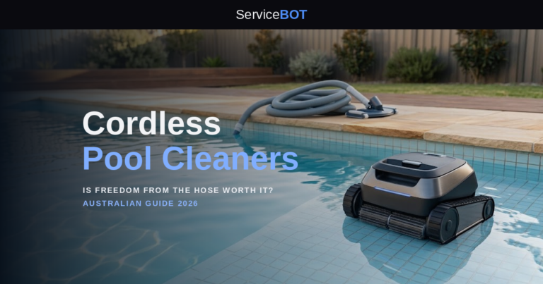 Cordless pool cleaner robots compared for Australian pools: ServiceBot guide