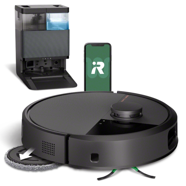 iRobot Roomba Plus 508 Combo robot vacuum and mop with its AutoWash dock