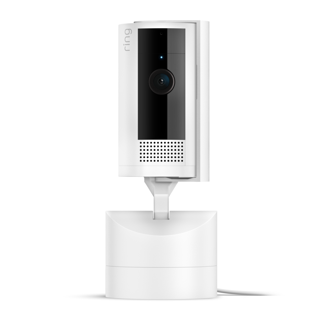 Ring Pan-Tilt Indoor Camera in white, front view