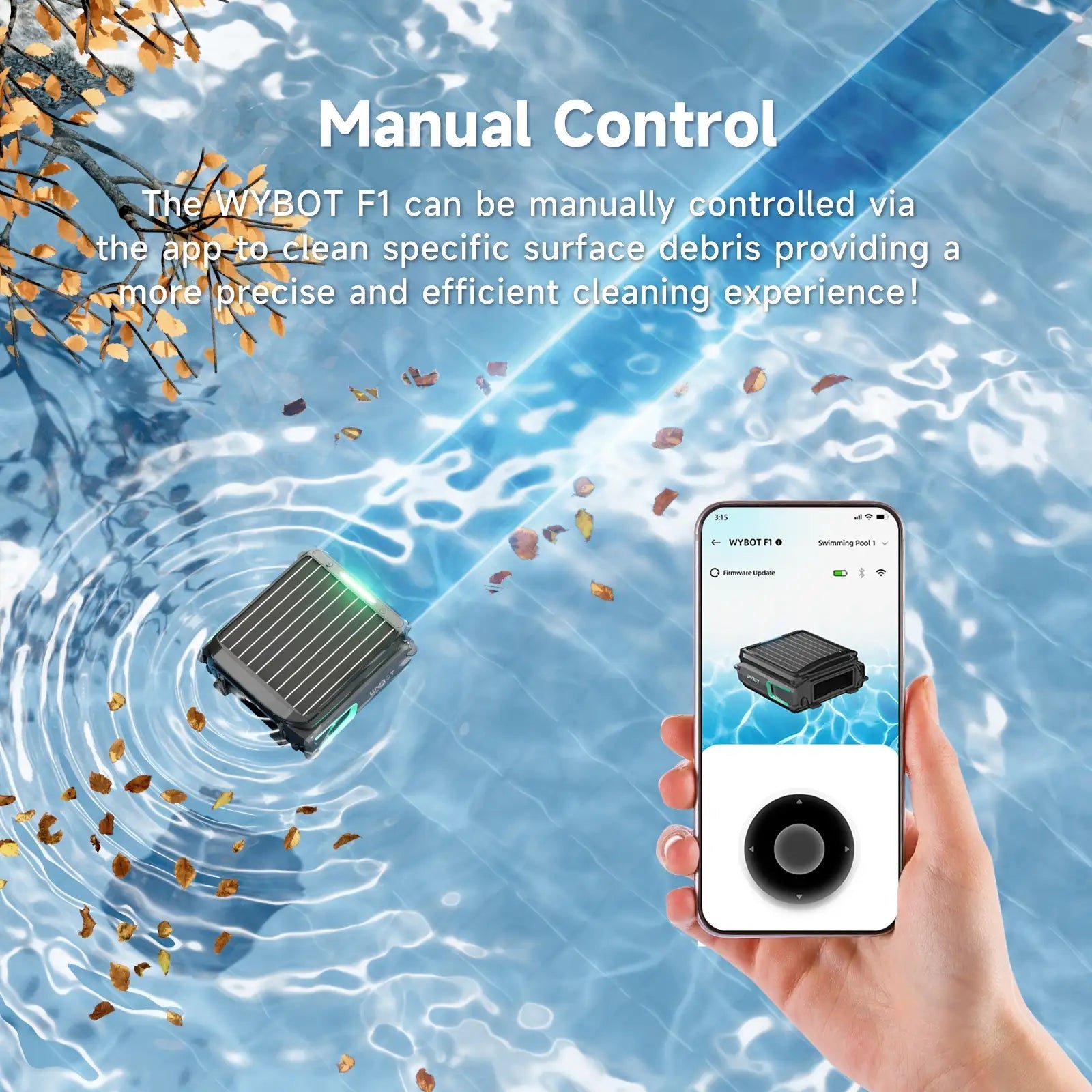 WYBOT F1 solar pool skimmer, image 8 of 10