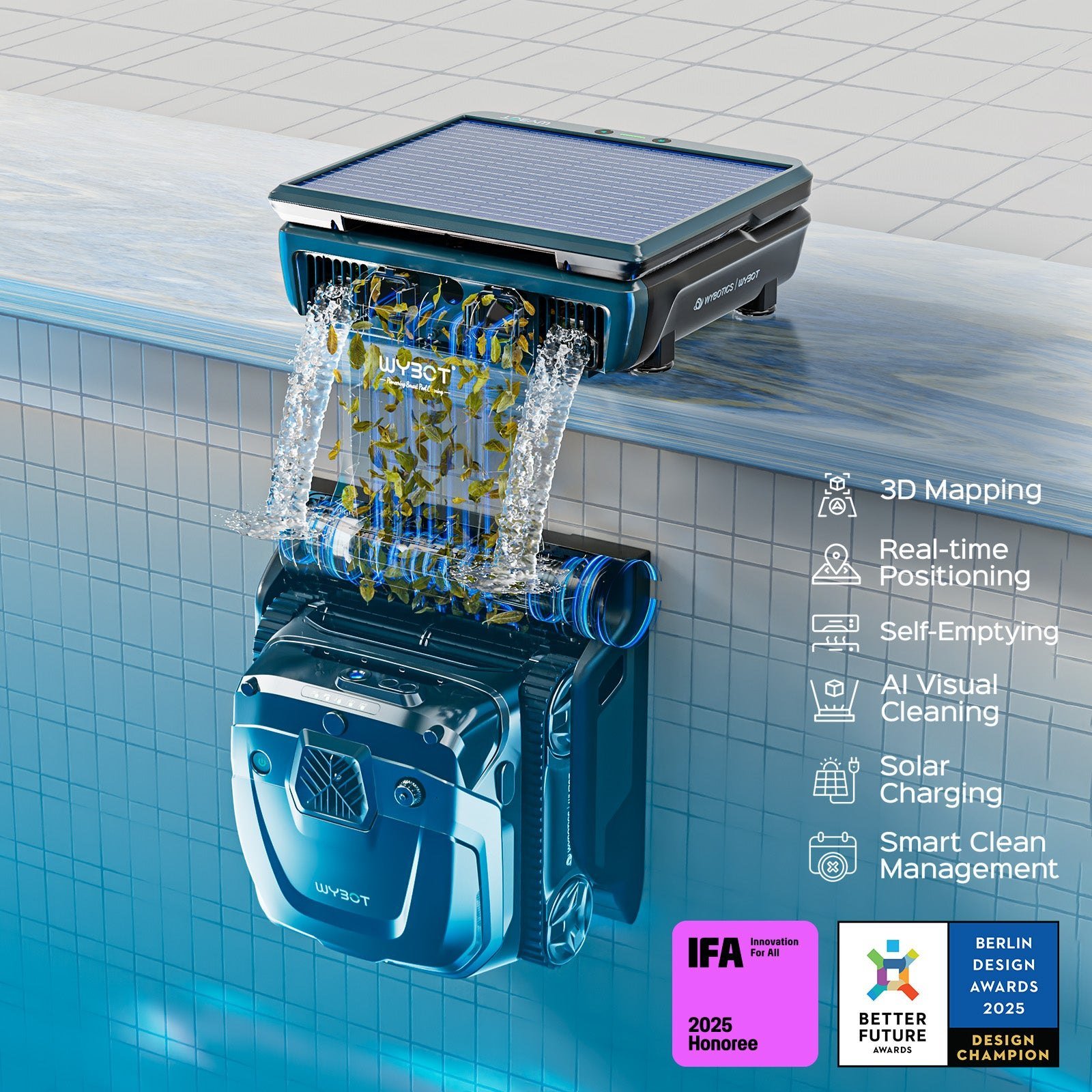 WYBOT S3 robotic pool cleaner, image 2 of 10